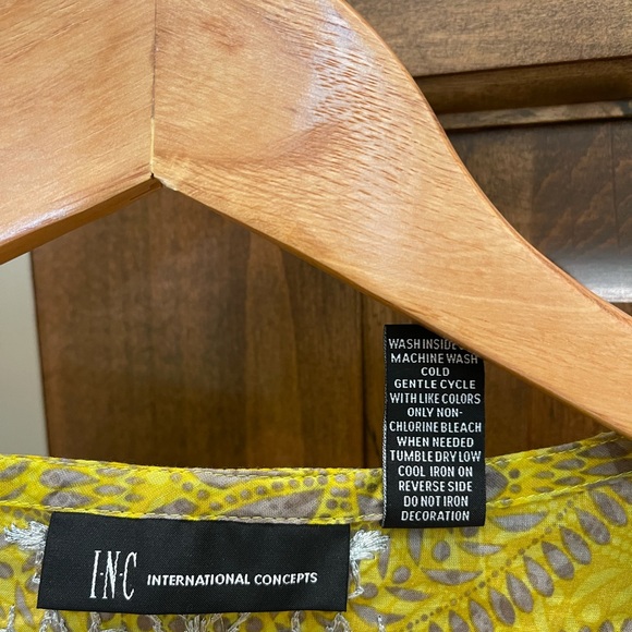 International Concepts tunic chartreuse yellow Sz2 - Picture 6 of 6